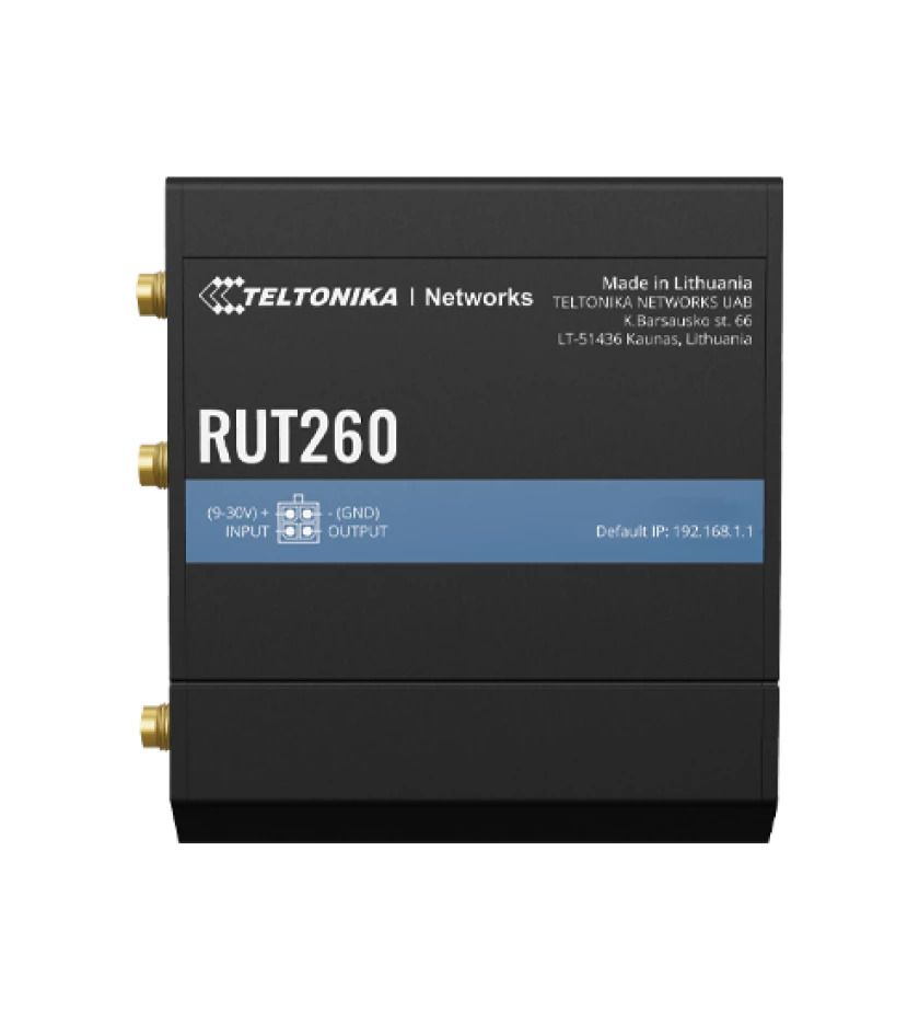 Teltonika RUT360 Industrial 4G LTE Router, CAT 6, 2 Fast Ethernet, Wi-Fi,  Digital I/O